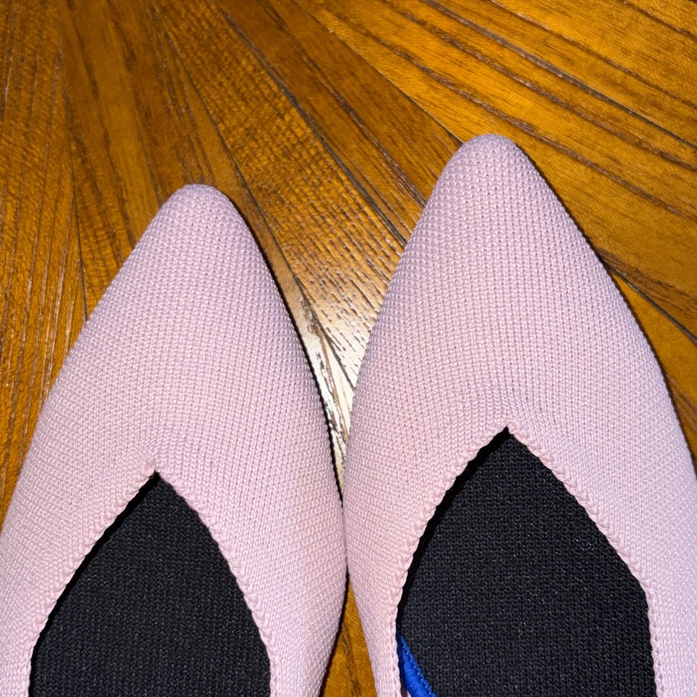 Rothy's Pointed Pink Flats Size 10 Spring Summer Travel Vacation Business Casual - Picture 4 of 4